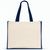 HELSINQUE COLOUR. Tasche aus Canvas (320 g/m²), mit Boden und Seiten aus farbig laminierter Jute (350 g/m²) (Bild 3)