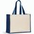 HELSINQUE COLOUR. Tasche aus Canvas (320 g/m²), mit Boden und Seiten aus farbig laminierter Jute (350 g/m²) (Bild 1)