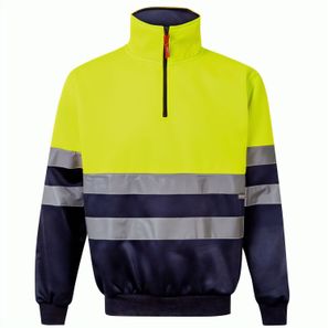 VL THOR LARGE. Zweifarbiges Sweatshirt (300g/m²) aus Polyester-Fleece (100%)