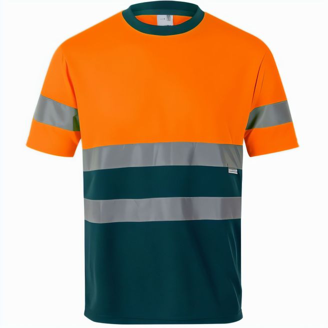 Produktabbildung VL BRAHMA LARGE. Zweifarbiges technisches T-Shirt mit Bird-Eye-Design (140 g/m²), aus Polyester (100%) VL BRAHMA LARGE. Zweifarbiges technisches T-Shirt mit Bird-Eye-Design (140 g/m²), aus Polyester (100%)