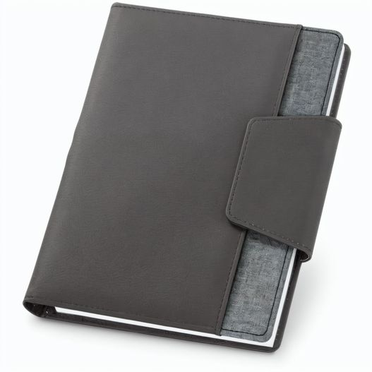 Produktabbildung RUSSEL. Notizbuch A5 aus PU und Polyestergewebe mit Magnetverschluss mit unbedruckte Seiten RUSSEL. Notizbuch A5 aus PU und Polyestergewebe mit Magnetverschluss mit unbedruckte Seiten (Bild 1)