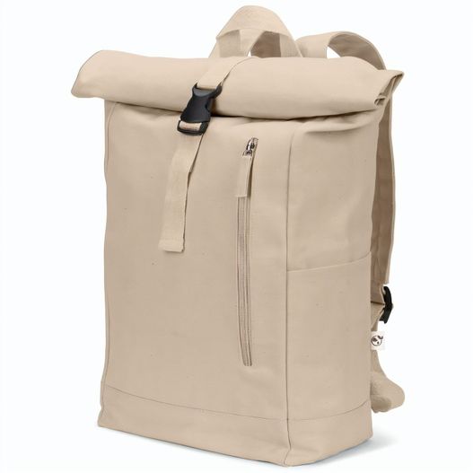 SAINT. Roll-Top-Rucksack aus recyceltem Baumwolle und recyceltem Polyester (380 g/m²) (Bild 1)