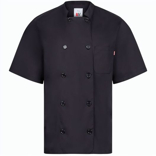 Produktabbildung VL DURGA. Kurzärmelige Kochjacke aus Popeline (110 g/m²) aus Baumwolle (35 %) und Polyester (65 %) VL DURGA. Kurzärmelige Kochjacke aus Popeline (110 g/m²) aus Baumwolle (35 %) und Polyester (65 %) (Bild 1)