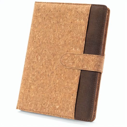 FIELDING. Mappe A5 aus Kork und recyceltem Polyester (100 % rPET) mit abnehmbarem Notizblock (Bild 1)