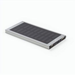 Produktabbildung CLERK. 8'000 mAh Powerbank mit Solarpanel aus 100% recyceltem Aluminium CLERK. 8'000 mAh Powerbank mit Solarpanel aus 100% recyceltem Aluminium
