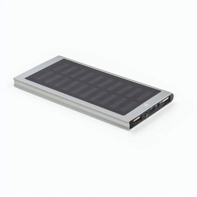 CLERK. 8'000 mAh Powerbank mit Solarpanel aus 100% recyceltem Aluminium