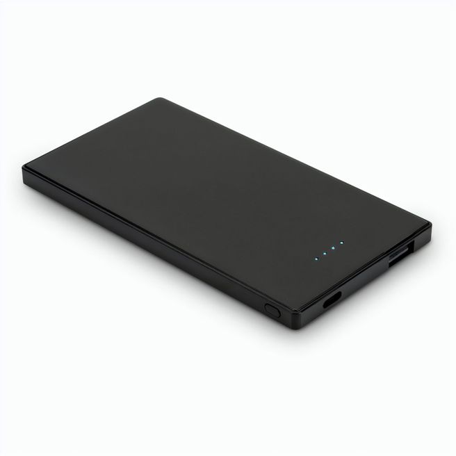 DENNING. Powerbank Slim mit 5'000 mAh aus Edelstahl