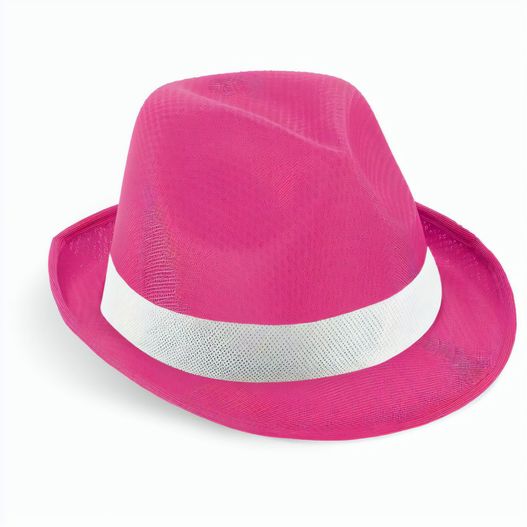 MANOLO POLI. Hut aus PP mit weißen Band aus Polyester (Bild 1)