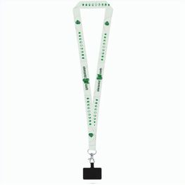 HARLOW. SET Lanyard SUBLIMATION Long II (20 mm) mit 20 mm Auslösekarabiner und Handyhalterung