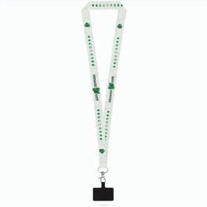 HARLOW. SET Lanyard SUBLIMATION Long II (20 mm) mit 20 mm Auslösekarabiner und Handyhalterung