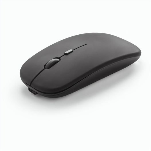 KHAN. Wireless Maus mit 500mAh Akku aus recyceltes ABS (100% rABS) (Bild 1)