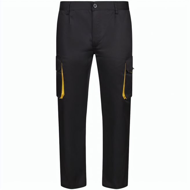 VL HYPNOS. Zweifarbige Twill-Hose mit mehreren Taschen (200 g/m²), aus Baumwolle (35 %) und Polyester (65 %)