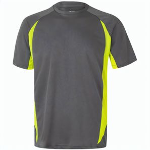 VL SLAYER. Zweifarbiges technisches T-Shirt mit Bird-Eye-Design (160 g/m²), aus Polyester (100%)