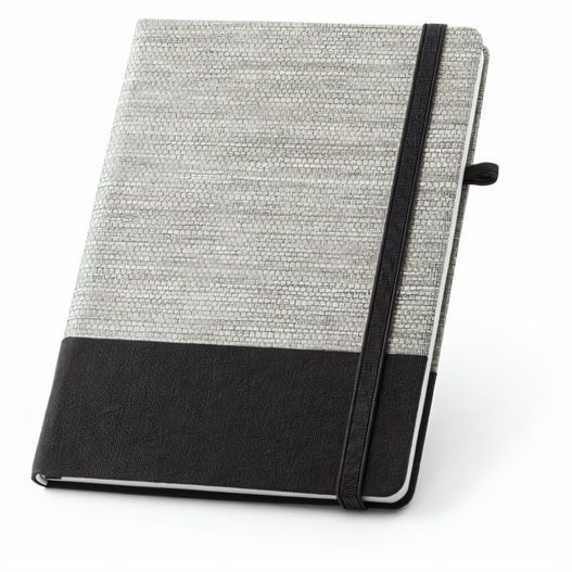 Produktabbildung ROUSSEAU. A5-Notizbuch aus Strohfaser und Baumwoll-Canvas mit linierten Seiten ROUSSEAU. A5-Notizbuch aus Strohfaser und Baumwoll-Canvas mit linierten Seiten (Bild 1)