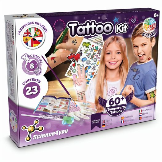Produktabbildung Tattoo Factory Kit II. Lernspiel lieferung inklusive einer kraftpapiertasche (100 g/m²) Tattoo Factory Kit II. Lernspiel lieferung inklusive einer kraftpapiertasche (100 g/m²) (Bild 1)