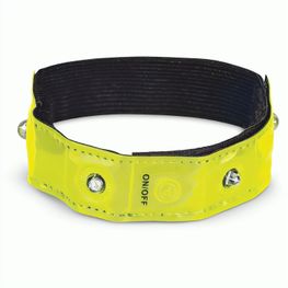 VISIBLE. Armband, reflektierend mit 4 roten LEDs