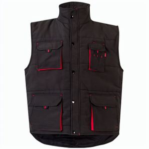 VL NERGAL. Steppweste, zweifarbig, mit mehreren Taschen (120g/m²), aus Polyester (100%)