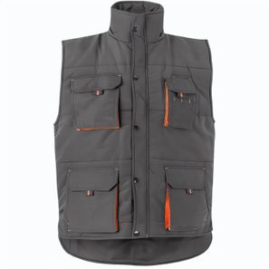 VL NERGAL. Steppweste, zweifarbig, mit mehreren Taschen (120g/m²), aus Polyester (100%)