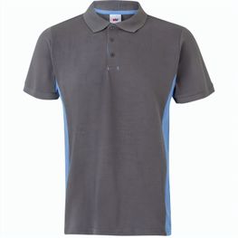 VL SUPAY. Zweifarbiges Piqué-Poloshirt (180 g/m²), kurzärmelig, aus Baumwolle (60%) und Polyester (40%)