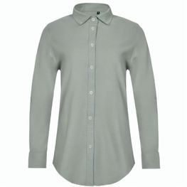 VL PRITHVI WOMEN. Hemd Oxford (180 g/m²) für Damen, aus Baumwolle (50 %), Polyester (45 %) und Elasthan (5 %)