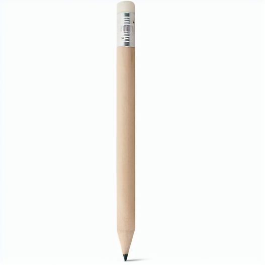 BARTER. Mini-Bleistift mit Radiergummi und Härtegrad HB (Bild 1)