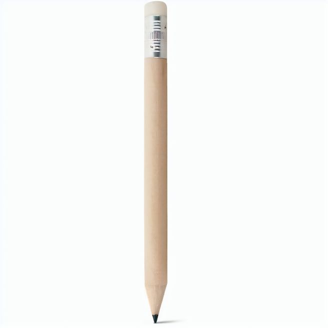 Produktabbildung BARTER. Mini-Bleistift mit Radiergummi und Härtegrad HB BARTER. Mini-Bleistift mit Radiergummi und Härtegrad HB
