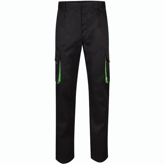 VL HYPNOS. Zweifarbige Twill-Hose mit mehreren Taschen (200 g/m²), aus Baumwolle (35 %) und Polyester (65 %) (Bild 1)