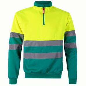 VL THOR. Zweifarbiges Sweatshirt (300g/m²) aus Polyester-Fleece (100%)