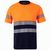 VL BASTET. Zweifarbiges T-Shirt aus Piqué (150 g/m²), aus Baumwolle (55 %) und Polyester (45 %)