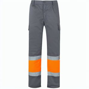 VL POSEIDON. Zweifarbige Twill-Hose mit mehreren Taschen (210 g/m²), aus Baumwolle (20%) und Polyester (80%)