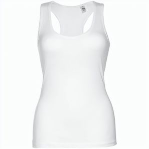 THC TIRANA WH. Ärmelloses Damen-T-Shirt aus Baumwolle. Farbe Weiß
