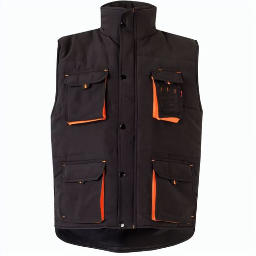 VL NERGAL. Steppweste, zweifarbig, mit mehreren Taschen (120g/m²), aus Polyester (100%) (Bild 1)