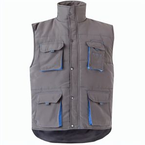 VL NERGAL. Steppweste, zweifarbig, mit mehreren Taschen (120g/m²), aus Polyester (100%)