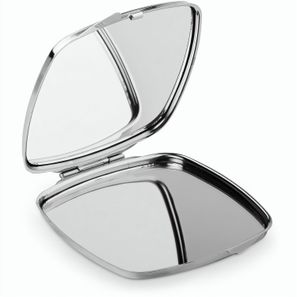SHIMMER. Doppelter Taschenspiegel aus Metall