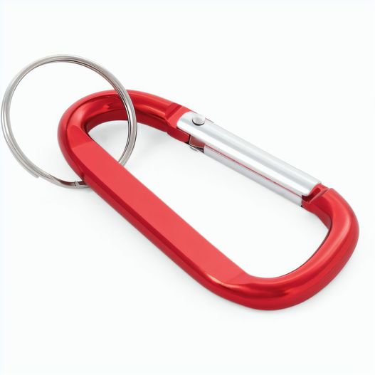 MATTHEW. Karabinerclip aus Aluminium mit Schlüsselring (Bild 1)