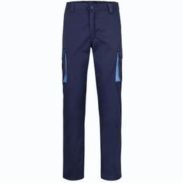 VL FIDES. Zweifarbige Stretch-Hose mit mehreren Taschen (240 g/m²), aus Baumwolle (46 %), EME (38 %) und Polyester (16 %)
