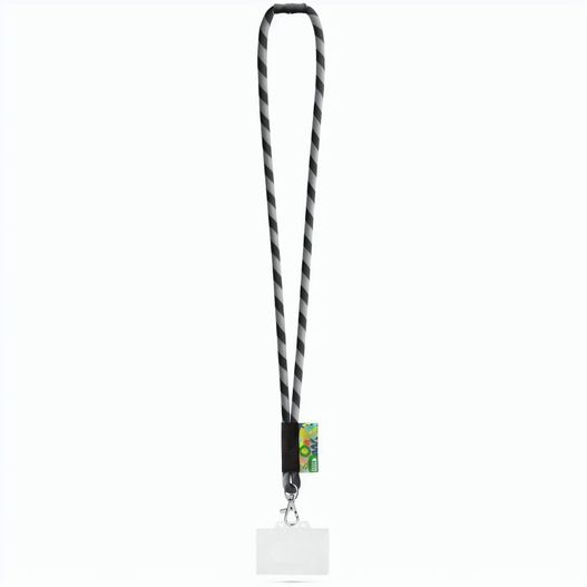 WATFORD. SET Lanyard Tube Long (Ø 7 mm) mit 9 mm Auslösekarabiner, Ø 7 mm Sicherheitsverschluss und 91 x 68 mm starrem Ausweis-/Kartenhalter (Bild 1)