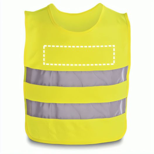 MIKE. Kinder Reflektorweste aus 100% Polyester (Bild 1)