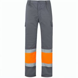 VL POSEIDON. Zweifarbige Twill-Hose mit mehreren Taschen (210 g/m²), aus Baumwolle (20%) und Polyester (80%)