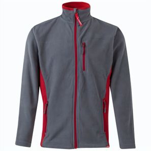 VL GERAS. Zweifarbige Fleecejacke (220g/m²) aus Polyester (100%)