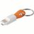 RIEMANN. USB-Kabel mit 2-in-1-Stecker aus ABS und PVC