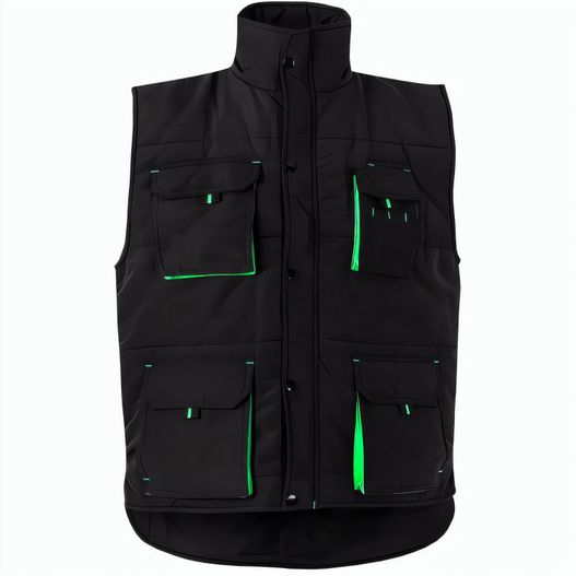 Produktabbildung VL NERGAL. Steppweste, zweifarbig, mit mehreren Taschen (120g/m²), aus Polyester (100%) VL NERGAL. Steppweste, zweifarbig, mit mehreren Taschen (120g/m²), aus Polyester (100%) (Bild 1)