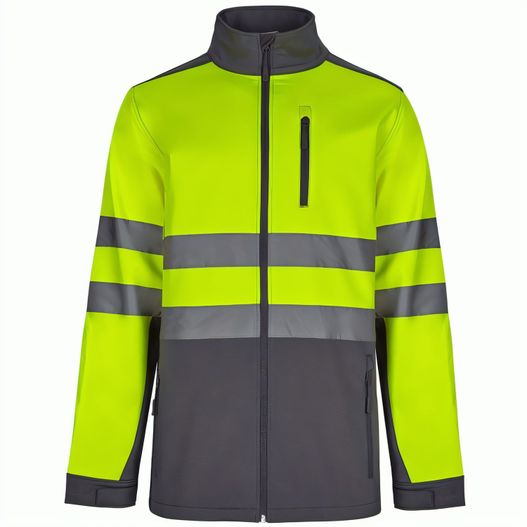 VL HESTIA LARGE. Zweifarbige Softshell-Jacke (280 g/m²), mit Fleece-Futter und TPU-Membran, aus Polyester (96 %) und Elasthan (4 %) (Bild 1)