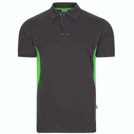 VL SUPAY. Zweifarbiges Piqué-Poloshirt (180 g/m²), kurzärmelig, aus Baumwolle (60%) und Polyester (40%) (Bild 1)