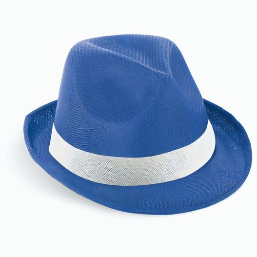 MANOLO POLI. Hut aus PP mit weißen Band aus Polyester (Bild 1)