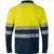 VL PLUTO LARGE. Zweifarbiges Piqué-Poloshirt (150g/m²) mit langen Ärmeln, aus Baumwolle (55%) und Polyester (45%) (Bild 2)