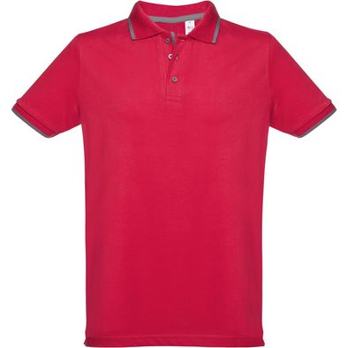 Produktabbildung THC ROME. Zweifarbiges Baumwoll-Poloshirt für Herren THC ROME. Zweifarbiges Baumwoll-Poloshirt für Herren