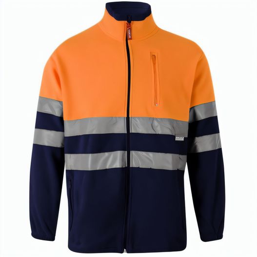 Produktabbildung VL EROS LARGE. Zweifarbige Fleecejacke (280g/m²), aus Polyester (100%) VL EROS LARGE. Zweifarbige Fleecejacke (280g/m²), aus Polyester (100%) (Bild 1)