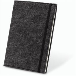 Produktabbildung BALDWIN. A5 Notizblock mit Umschlag aus recyceltem Filz (100% rPET) und linierten Seiten aus 100 % Recyclingpapier BALDWIN. A5 Notizblock mit Umschlag aus recyceltem Filz (100% rPET) und linierten Seiten aus 100 % Recyclingpapier