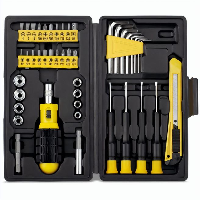 TUFF. Werkzeugset besteht aus 45 Teilen